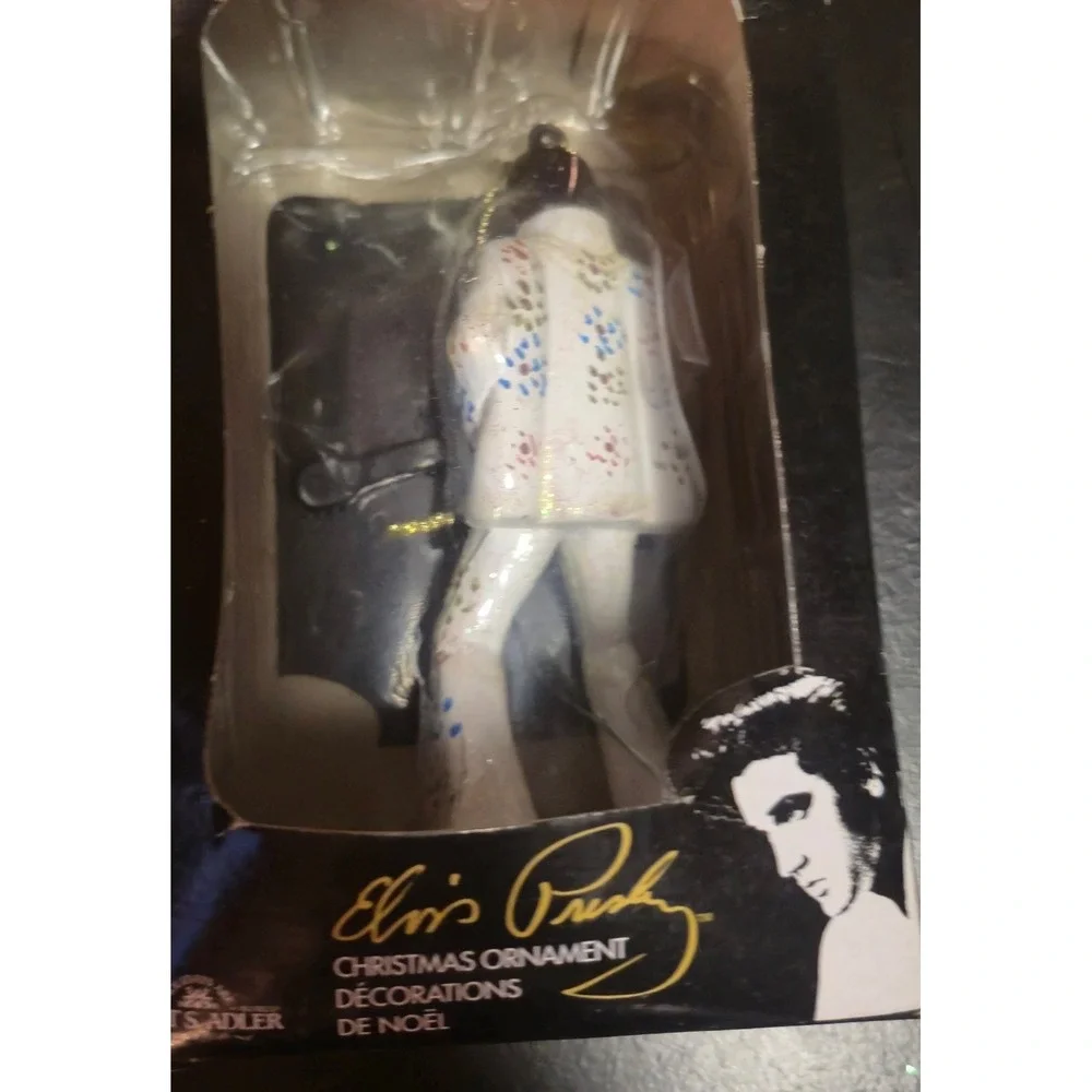 Kurt S Adler Elvis Presley Christmas Ornaments Lot of 4 Jumpsuit Resin Figurines